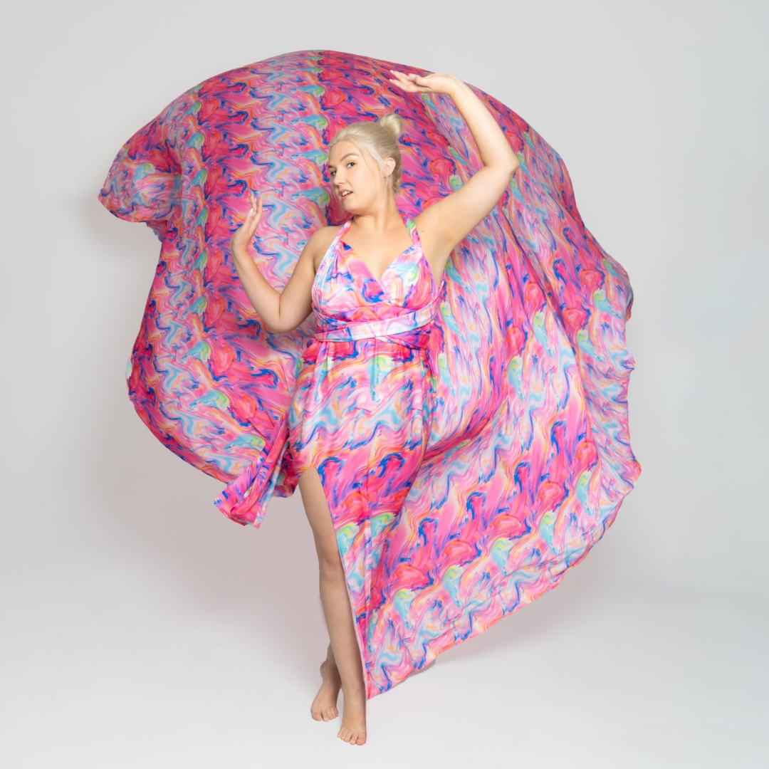 Marble Flying Dress (1X - 3X)