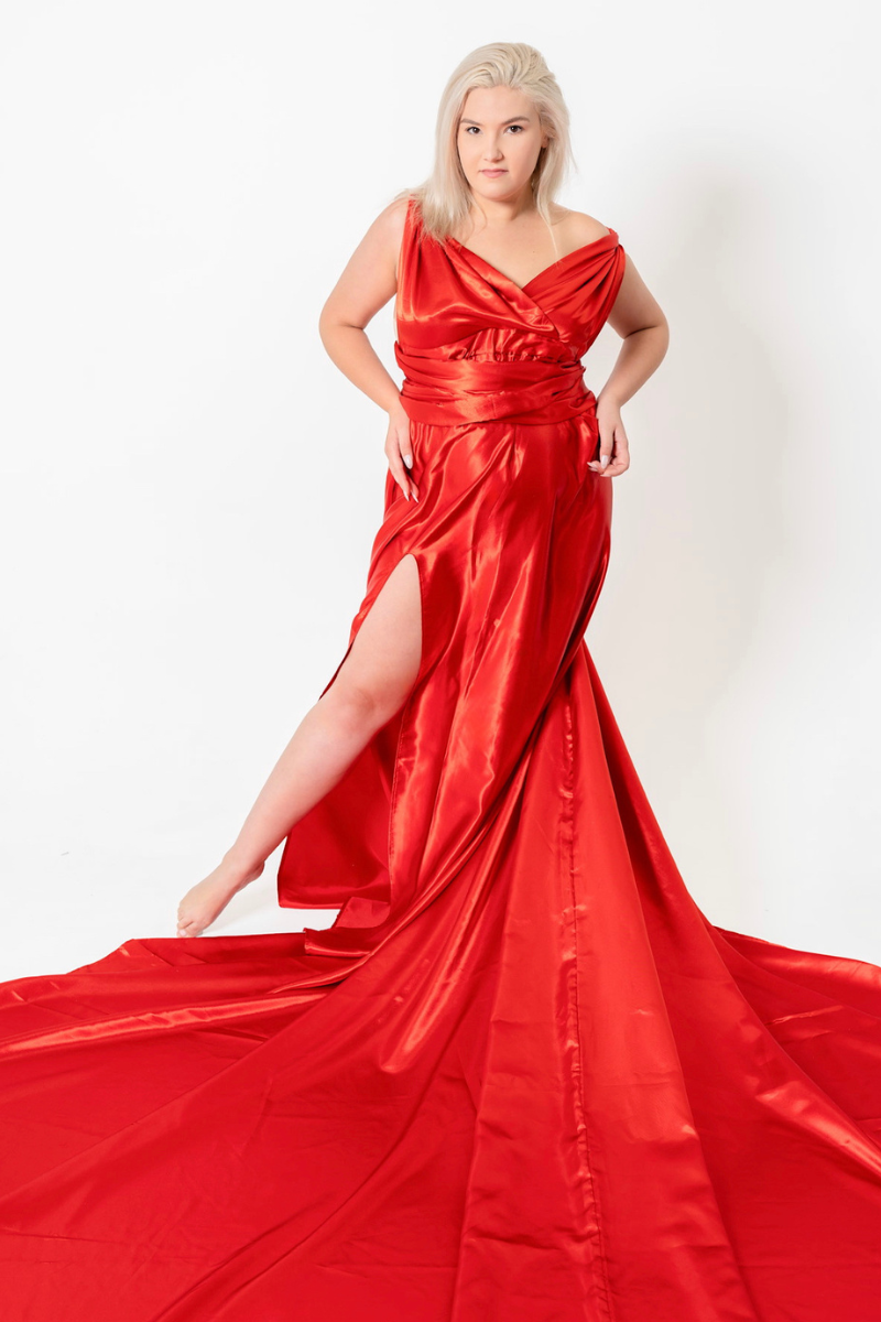 Red Fire Flying Dress - Plus Size