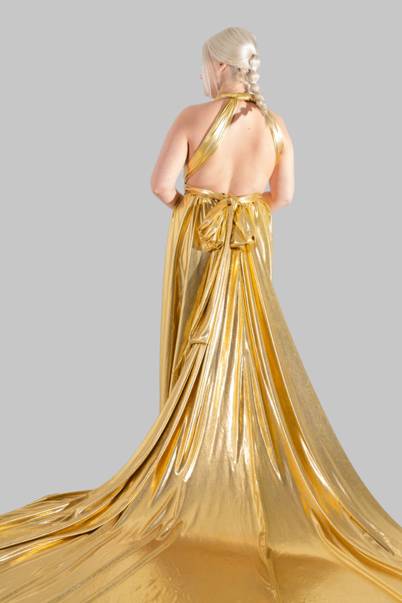 Golden Goddess Flying Dress - Plus Size