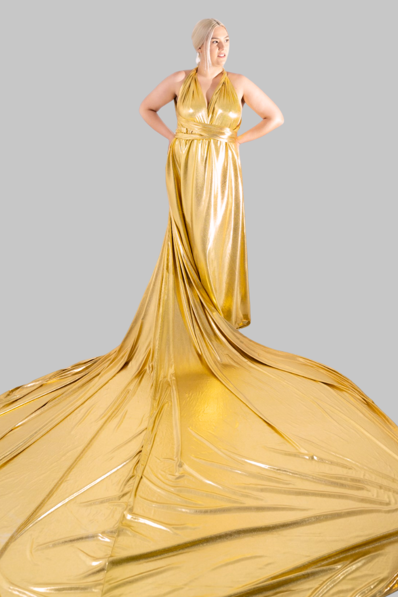 Golden Goddess Flying Dress - Plus Size