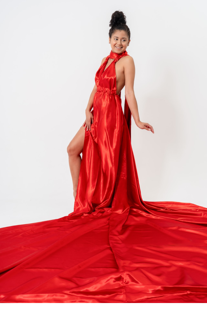 Red Fire Flying Dress